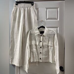 NWOT Sanctuary Linen Pant Suit Size Small